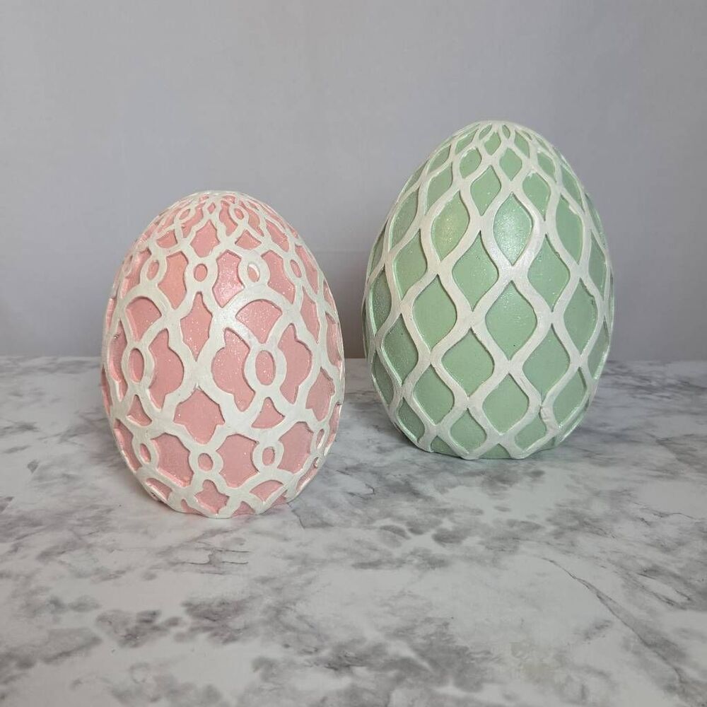 Resin‎ Lace Pattern Easter Eggs
